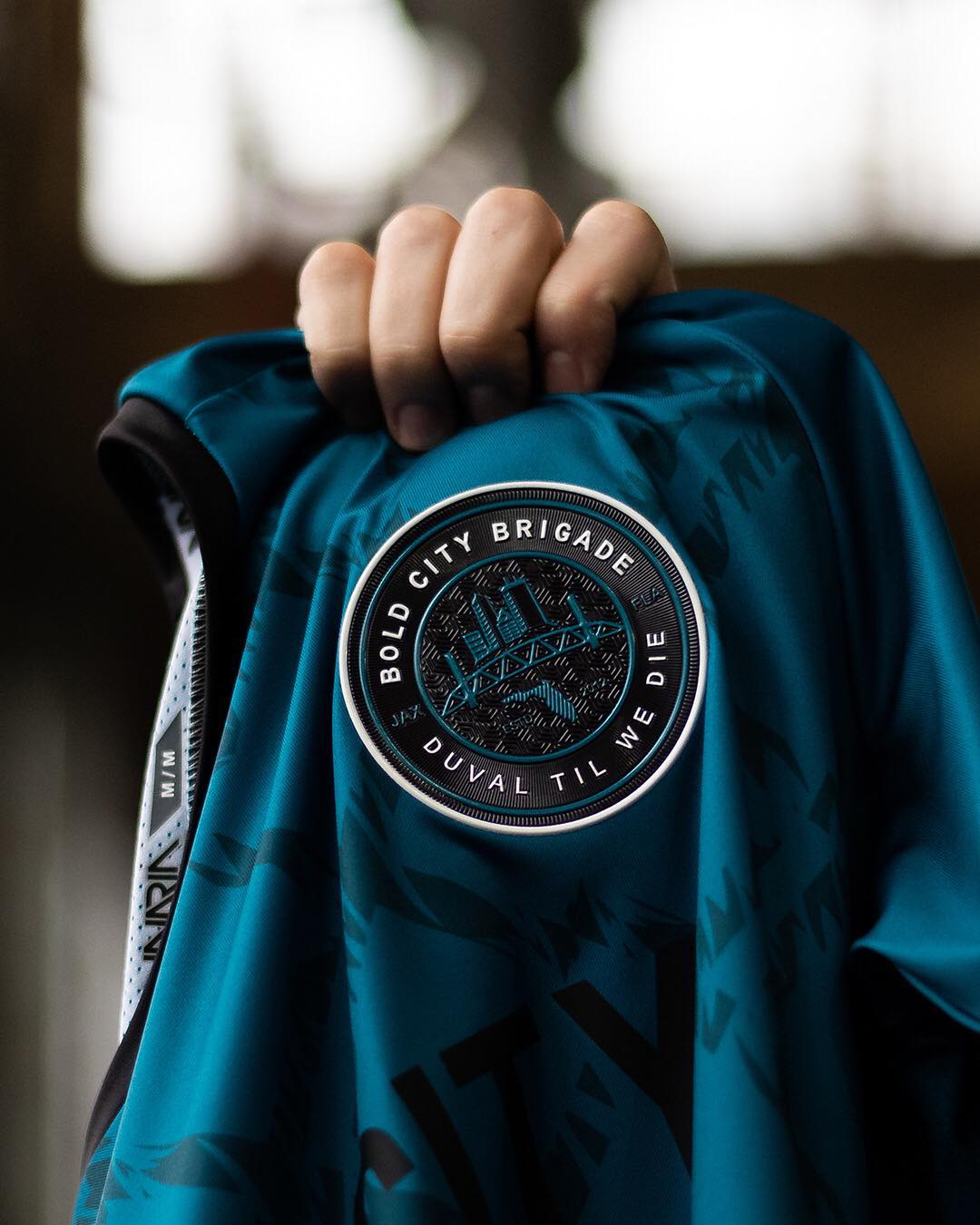 A new type of football kit. @jaguars supporters group @boldcitybrigade drop this limited edition piece. Now available on their site. Link in their bio. #inariasoccer