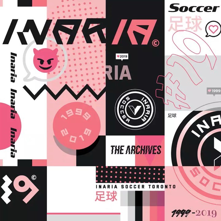 Visuals to celebrate Year Twenty // from our friends @outline_studio. More soon. #seeingtwenty #inariasoccer